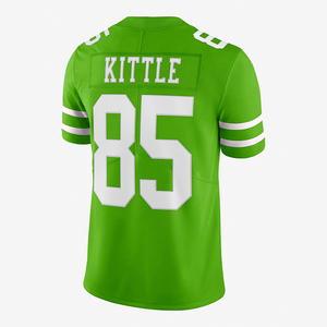 เสื้อฟุตบอลอเมริกันคุณภาพสูงขายส่ง โพลีเอสเตอร์ 100% แบบสั้น สกรีนชื่อทีมและตัวอักษรตามสั่ง ลายสก็อตด้านหน้า ระบายอากาศได้ดี - Product Image 6