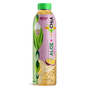Original Aloe Vera Grape Fresh-<b>Squeezed</b> Juice Drink Pulp 500ml Pet <b>Bottle</b> Packing Rita Brand Premium Fruit Beverage Liquid - Product Image 3