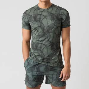 Nouvelle conception, impression numérique, sublimation intégrale, ensemble t-shirt et short en polyester, vêtements décontractés d'été, t-shirt et short ringer - Product Image 1