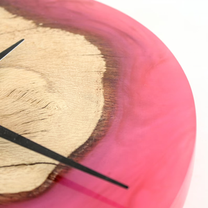 Epoxy Resin Wall <b>Clock</b> Moden Wood Industrial Transparent Color Wall <b>Clock</b> Home Decor Resin Wood <b>Clock</b> - Product Image 6