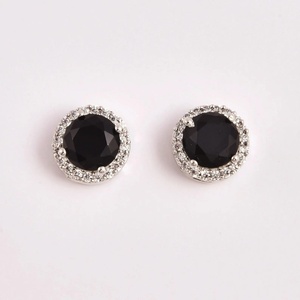 Aros Unisex Pequeños Minimalistas Vintage, Joyería de Fiesta, Latón Chapado en Oro, Perla Natural y Piedras Preciosas para Hombres y Mujeres - Product Image 2