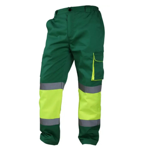 Reflective Safety Trousers Lightweight Casual Work Wear with Multi-Pockets Reflective Cargo Work <b>Pants</b> for Adults - Product Image 3