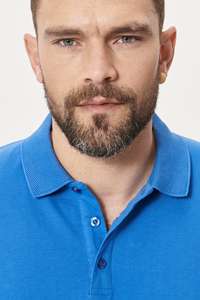 Chemises polo pour hommes à manches courtes en coton imprimé personnalisé de qualité supérieure, luxe avec logo brodé - Product Image 2