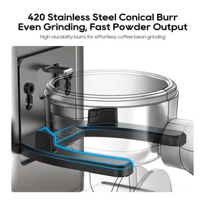 Macinacaffè Automatico PSG7-SL con Regolazione a 48 Livelli, Camere per 245g di Chicchi e 160g di Caffè Macinato, 58-54-51 - Product Image 6