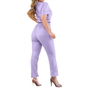 Conjuntos de Uniformes Médicos de Buena Calidad, Antiarrugas, Tejido de Punto Elástico, con Talla Personalizada - Product Image 5