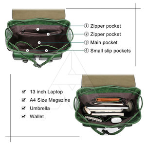 Oem Service Top Selling Leather <b>Backpacks</b> Bulk Quantity Leather <b>Backpacks</b> Low Moq Leather <b>Backpacks</b> - Product Image 4