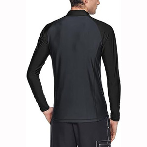 High Quality ODM OEM Customized Long Sleeve Rash Guard <b>Men</b> Spandex/Polyester UPF50 Printed <b>Compression</b> Quick Dry Breathable - Product Image 3