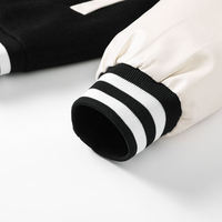 Veste universitaire pour homme avec patchs en chenille personnalisés, logo frontal, design hiver respirant et écologique, fermeture à boutons recouverts