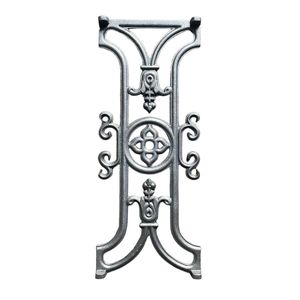 Rampe d'escalier extérieure élégante et moderne en fer forgé, décoration intemporelle pour escalier, construction en acier durable, architecature classique raffinée - Product Image 3