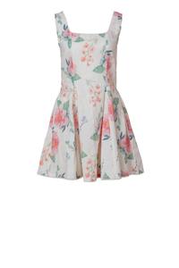 Robe mini en lin et coton à motifs floraux pastel pour femme, avec un motif floral pastel charmant, idéale pour les occasions décontractées, les centres de villégiature et la vente en gros - Product Image 3