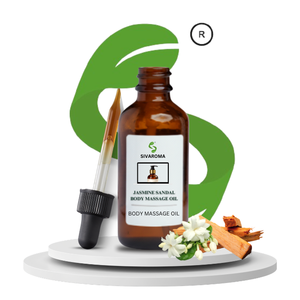 น้ำมันนวดตัวจัสมินแซนดัล สำหรับประสบการณ์สปาสุดหรูและคอลเลกชันผลิตภัณฑ์ดูแลส่วนบุคคลระดับพรีเมียม ร่วมเป็นพันธมิตรกับเราในวันนี้ - Product Image 1