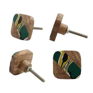 Luxury Agate Wood Resin Brass <b>Door</b> <b>Knob</b> Round Cabinet Handle <b>Decorative</b> Furniture Hardware Made in India Wholesale - Product Image 4