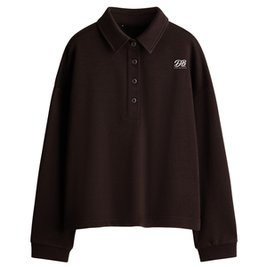 Pull molletonné à col pour femme, vente en gros, décontracté, à manches longues, chaud et confortable, style streetwear, vêtements personnalisés - Product Image 1