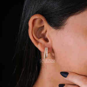 Luxury S925 <b>Silver</b> Round Brilliant Cut Moissanite Cluster <b>Earrings</b> for Women VS EF Quality Multi Stone <b>Wedding</b> Anniversary Gift - Product Image 2