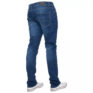Pantalon en jean stretch coupe skinny, conçu avec un mélange de coton de qualité supérieure, doté d'une jambe fuselée, d'un fermeture éclair et d'un style moderne. - Product Image 3