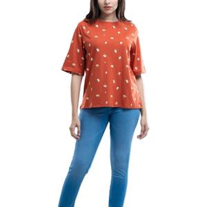 T-shirt décontracté pour femme de haute qualité, streetwear, design graphique, sérigraphie, 100% coton, t-shirt d'été en provenance du Bangladesh - Product Image 6