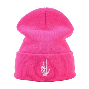 Outdoor Sports Unisex Adjustable Knit Beanie Warm Pull-Over <b>Hat</b> Embroidery Couples-European American Style Autumn/<b>Winter</b> Common - Product Image 6