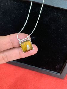 Colgantes de Piedra Natural Ojo de Tigre, Colgantes de Plata Alemana con Piedra de Nacimiento, Collares Delicados Hechos a Mano a Precios de Mayoreo - Product Image 5