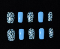 Faux ongles en acrylique faits à la main, prix compétitif, livraison rapide, commande en gros, application facile, design peint à la main