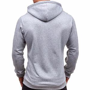 Sudadera con capucha informal de moda para hombre, otoño 2024, sudadera con capucha personalizada con cremallera, sudadera con capucha de algodón y forro polar para hombre - Product Image 6