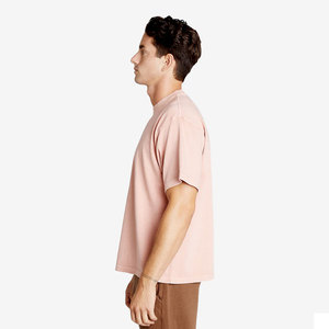 T-shirt en coton personnalisé avec lettres brodées, design tendance pour hommes, respirant et confortable - Product Image 4