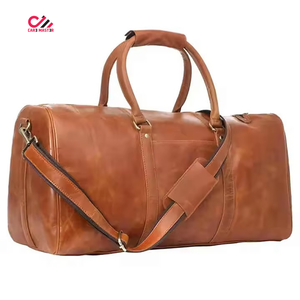High Quality Genuine Leather Duffel Bag Customized Logo Color Outdoor Gym Travel Sports Luggage Shoulder Durable Customized Size - Product Image 4