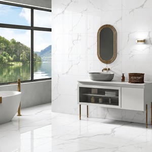 กระเบื้องพอร์ซเลนผิวมัน 60x120 มม. ลายหินขัดเงา สำหรับตกแต่งผนังและพื้นห้องน้ำ - Product Image 1