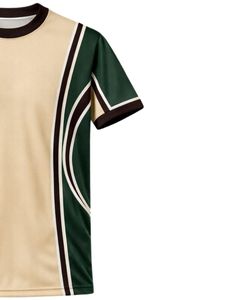 Ensemble de vêtements de sport pour hommes, t-shirt et short beige, vert foncé, marron, respirant, séchage rapide, tenue de sport, course à pied, entraînement, vêtements de sport - Product Image 2
