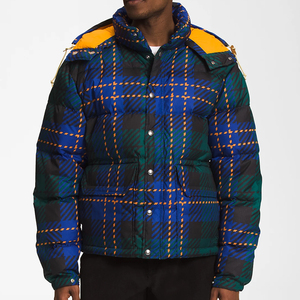 High Quality Custom <b>Lightweight</b> Canvas Puffer <b>Jacket</b> for <b>Men</b> Wholesale Waterproof Streetwear for Winter - Product Image 1