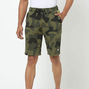 Pantalones Cortos Bermuda para Hombre, Cintura Media, Cierre con Cordón, Estilo Casual, Bolsillos, Tejido Transpirable, 100% Algodón, 220g, Liso - Product Image 2