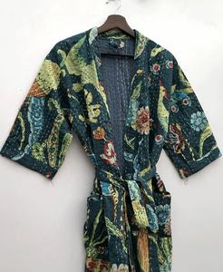 Recién llegado, chaqueta Kantha de algodón, Abrigo acolchado, chaqueta Kantha, abrigo hecho a mano, tela de algodón, chaqueta Kimono para mujer - Product Image 5