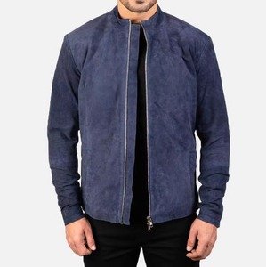 <b>Men's</b> Street Style Outerwear Suede <b>Jacket</b> Front Logo Lightweight Breathable Custom Zip-up Windbreaker Coat Wholesale Price - Product Image 2
