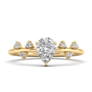 Anillo de compromiso REYES de lujo en plata de ley 925 con moissanita VVS para mujer, chapado en oro blanco de 14K y rodio, joyería exquisita. - Product Image 6