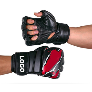 ถุงมือฝึกซ้อม MMA หนังแท้ปรับแต่งได้ สำหรับศิลปะการต่อสู้และมวย MMA - Product Image 5