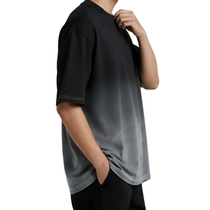 เสื้อยืดวินเทจผ้าฝ้าย 100% ทรงโอเวอร์ไซส์ ซักแบบ Stone Wash สกรีนลายปักเอง สไตล์สตรีทแวร์ แห้งเร็ว ซักแบบ Acid Wash สำหรับผู้ชาย - Product Image 2
