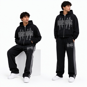 Conjunto Deportivo Casual para Hombre, Invernal, Cortavientos, Transpirable, Corte Regular, Ligero, 100% Algodón Orgánico, Ecológico - Product Image 6