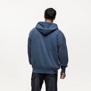 Sudadera con capucha y cremallera de alta calidad para hombre, 100% algodón, con lavado ácido, bordado personalizado de invierno, estilo streetwear, de Antique Fashion - Product Image 2