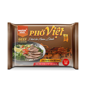 Nouilles de riz instantanées vietnamiennes Pho, 100% riz pur, saveur bœuf, pack familial, prêtes en 4 minutes, rapides et pratiques, Nadisa Fresh Foods - Product Image 4