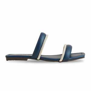 Chaussons de sport décontractés bleu marine pour femmes CL2008 Slip-On Design - Product Image 4