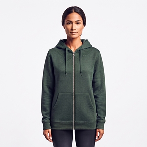 Sudadera con capucha para mujer 2026, verde, de forro polar y mezcla de algodón, manga larga, transpirable, lisa, para invierno - Product Image 1