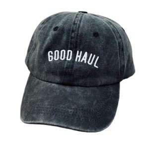 Casquette de baseball sportive en denim Oxford vieilli et délavé, unisexe pour homme - Product Image 1