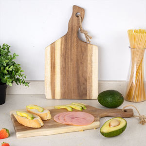 Planche à découper en bois pour charcuterie avec poignée, écologique, passe au lave-vaisselle, épaisseur 1,5 cm, usage domestique - Product Image 4