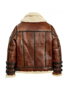 Veste en cuir marron Jack Aviator - Product Image 2