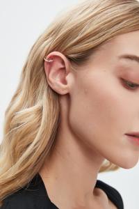 Pendientes de Aro de Oro de 14K con Diamantes en Forma de Rombo, Joyería de Diamantes Cultivados en Laboratorio, Aros Delicados y Minimalistas de Lujo para Mujer - Product Image 6