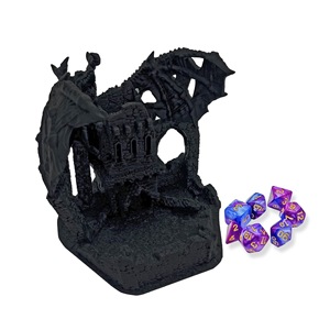 Tour à dés Maxmax imprimée en 3D, thème Nid de Dragon, accessoire de jeu de rôle de table pour Noël et Halloween, cadeau idéal - Product Image 2
