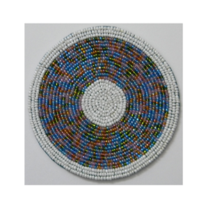 Hot Sale Embroidery <b>Beaded</b> <b>Coaster</b> Custom Color Excelled Design Bohemian Style 5mm Thick Handmade Table Accessories - Product Image 1