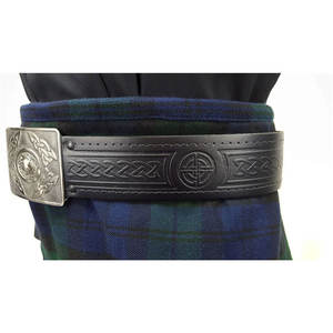 Cinturón Escocés de Cuero con Grabado Celta de Primera Calidad, Cinturón Escocés 100% Cuero de Alta Calidad, Suministros de Fábrica OEM ODM - Product Image 2