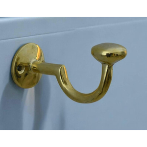 Simple Design Towel Clothes Hanger Bathroom <b>Hook</b> Brass Wall <b>Hooks</b> Multifunctional Style Durable Handmade Modern <b>Hook</b> & <b>Rails</b> - Product Image 3