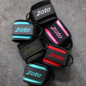 ZOTO <b>Ankle</b> Straps with D Ring Neoprene Padded Gym Straps for Leg Curls & Glute Workout Wholesale - Product Image 1