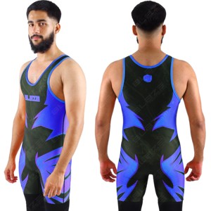 Venta al por Mayor de Camisetas de Lucha Libre para Hombre Sublimadas Personalizadas de Alta Calidad, 100% Poliéster Spandex, Tejido de Punto, Tallas Grandes - Product Image 3